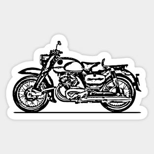 C70 Dream Bike Sketch Art Sticker